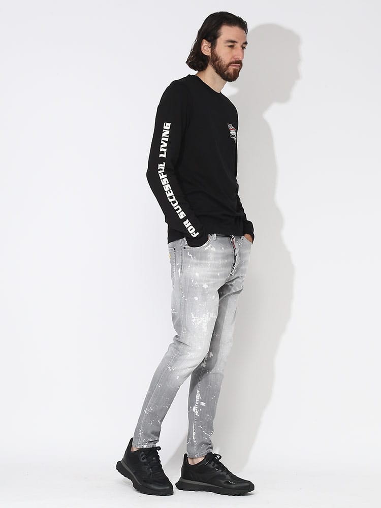 DSQUARED2 (ディースクエアード) ボタンフライ ジーンズ Relax Long 