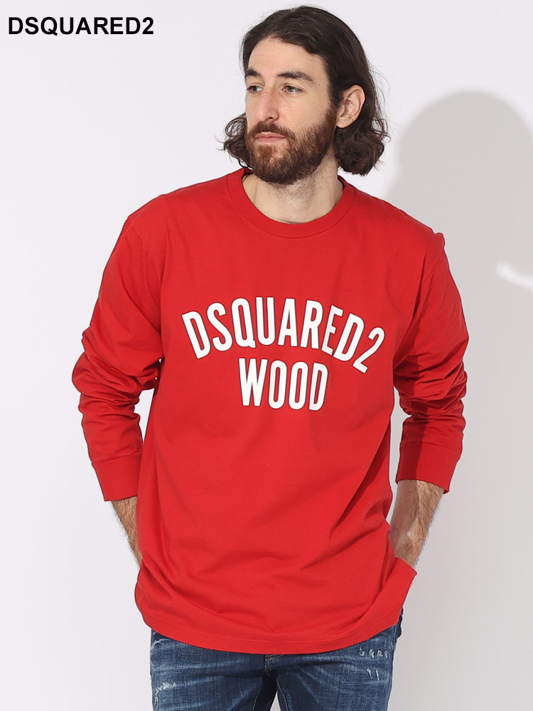 【人気】DSQUARED2　ディースクエアード　プリントTシャツ　ブランドロゴデザイナーズ