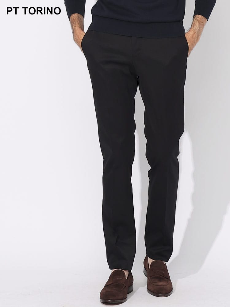 PT TORINO (ピーティートリノ) コットン ノータック パンツ SLIMFIT 