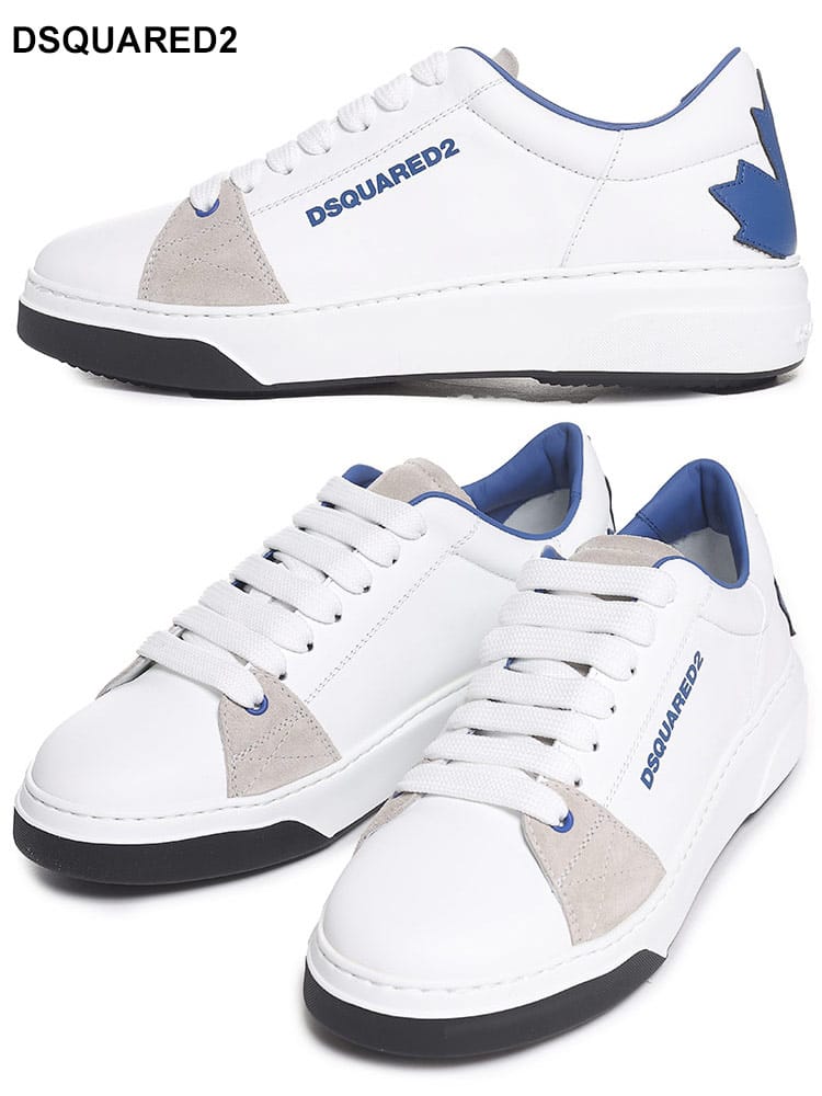DSQUARED2 (ディースクエアード) メープルリーフパッチ ローカットスニーカー BUMPER D2SNM0173132201 ブランド メンズ 男性 シューズ