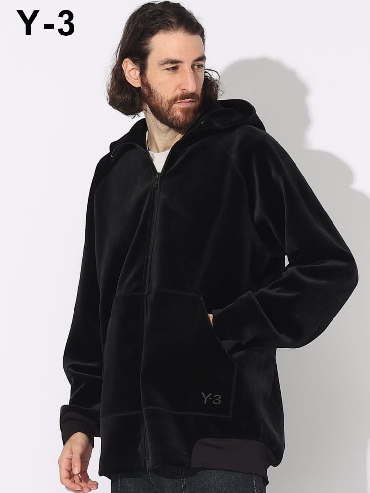 Y-3 (ワイスリー) ベルベット フルジップ ジャケット VELVET FZ HDY 