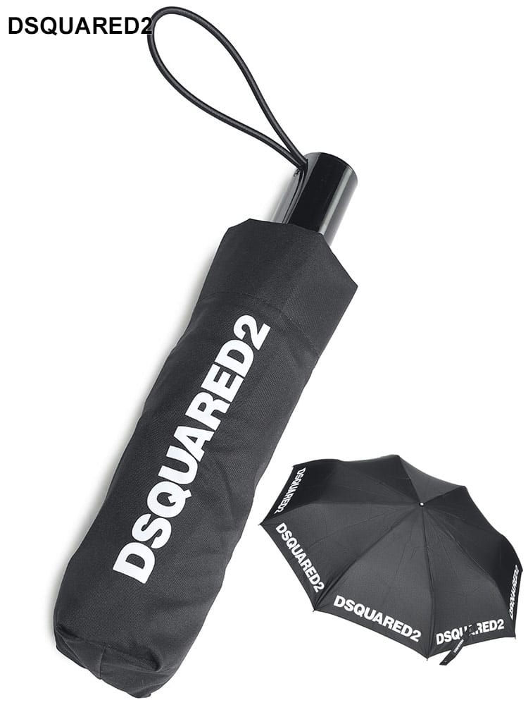 DSQUARED2 (ディースクエアード) ロゴ 折りたたみ傘 D2ITM01411170 ブランド メンズ 折りたたみ傘