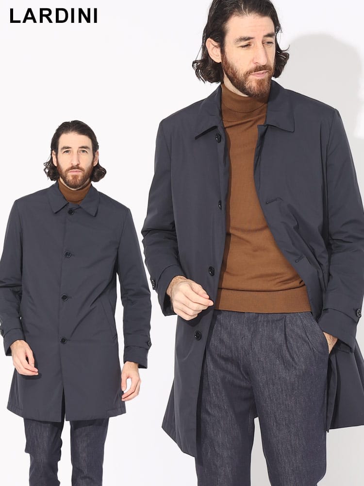 LARDINI (ラルディーニ) 無地 ボタン 中綿 ハーフコート LDCUNEOSP61699 ブランド メンズ 男性 アウター