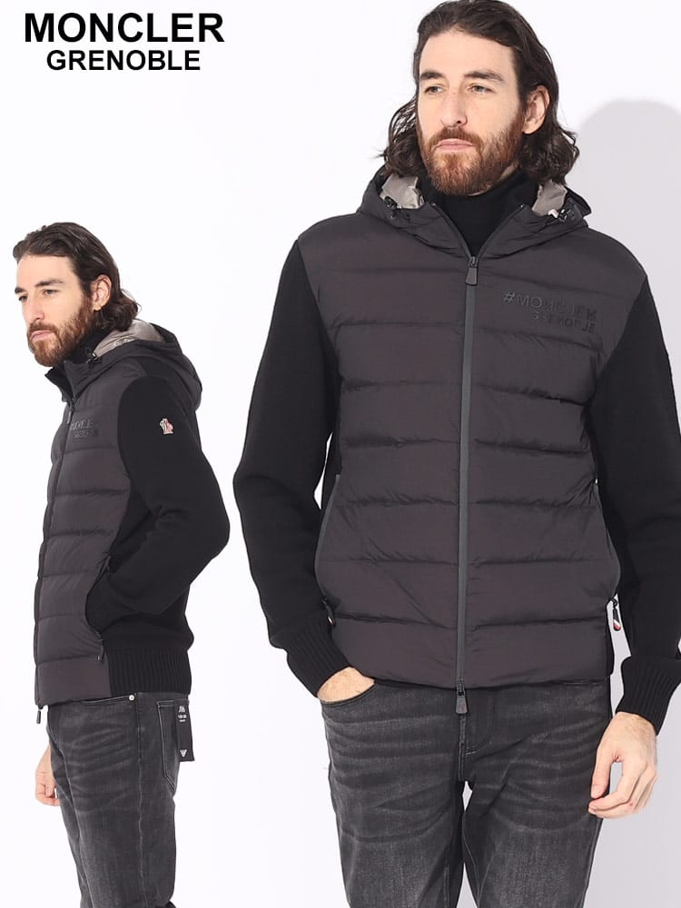 MONCLER (モンクレール) フロントダウン フルジップ ニットジャケット MCGN9B00003M112 ブランド メンズ 男性 アウター