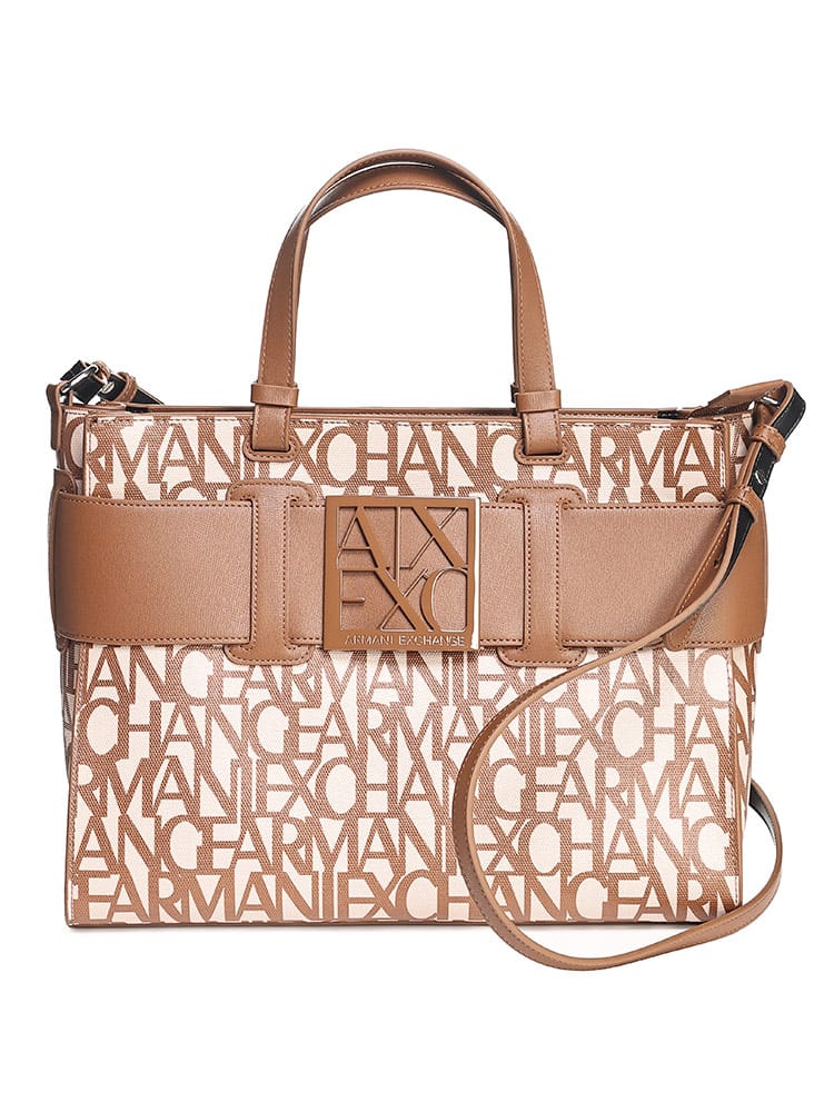 ARMANI EXCHANGE (アルマーニ エクスチェンジ) BOXロゴバックル ショルダー ハンドバッグ AEL9426893F742 ブランド レディース バッグ 鞄