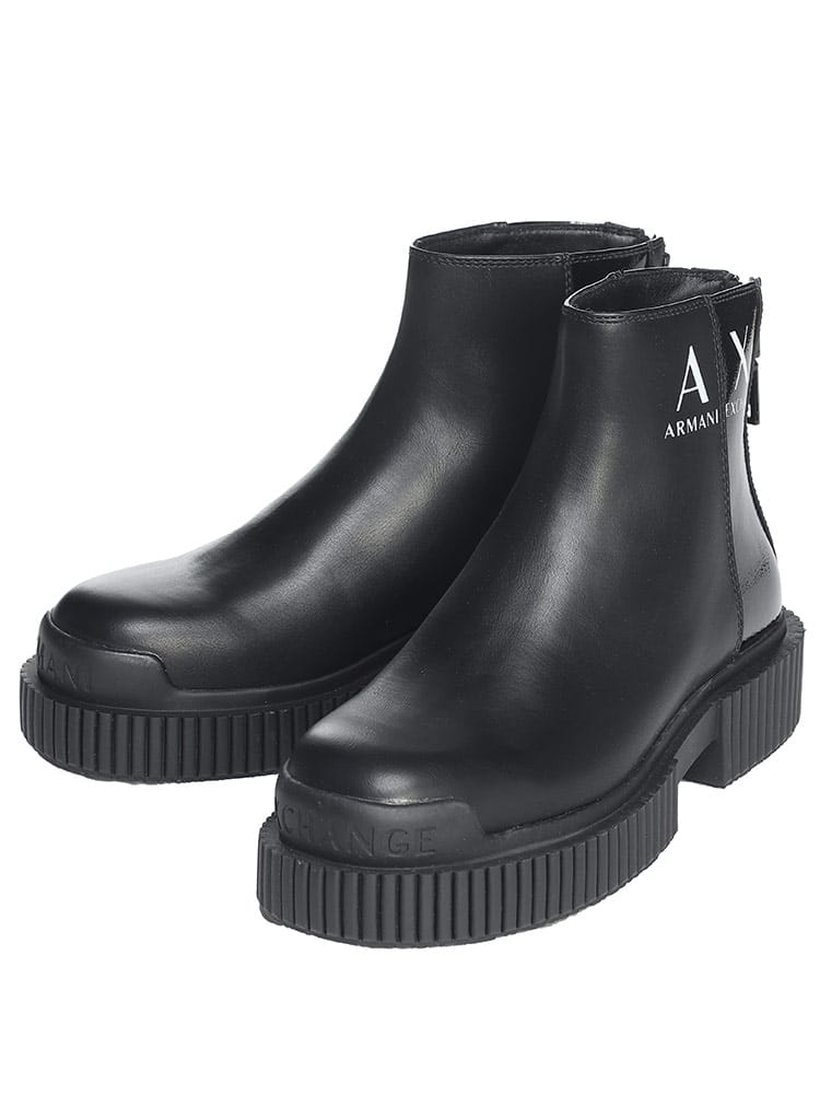 ARMANI EXCHANGE (アルマーニ エクスチェンジ) 異素材 ロゴ ショート 
