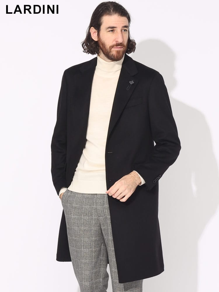 LARDINI (ラルディーニ) カシミヤ シングル コート LDIT23032C61635 
