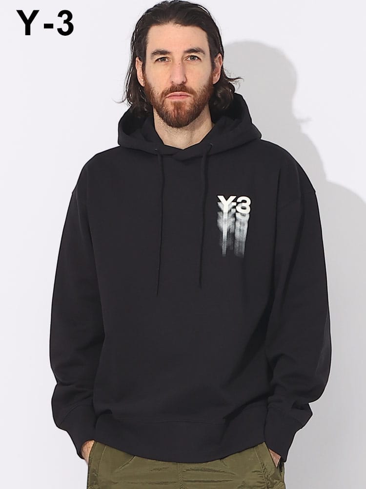 Y-3 (ワイスリー) オーガニックコットン Y-3ロゴ プルオーバー パーカー GFX HOODIE Y3IZ3169 ブランド メンズ 男性 トップス