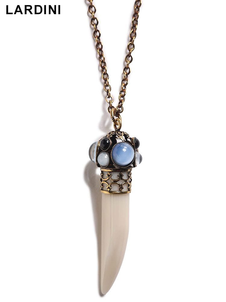 LARDINI (ラルディーニ) ホーン付きヴィンテージネックレス CORNO LDNECKL3C321 ブランド メンズ アクセサリー