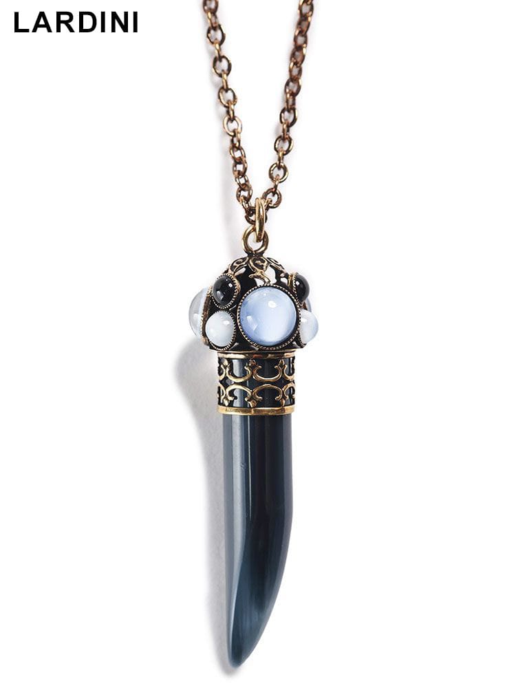 LARDINI (ラルディーニ) ホーン付きヴィンテージネックレス CORNO LDNECKL3C321 ブランド メンズ アクセサリー