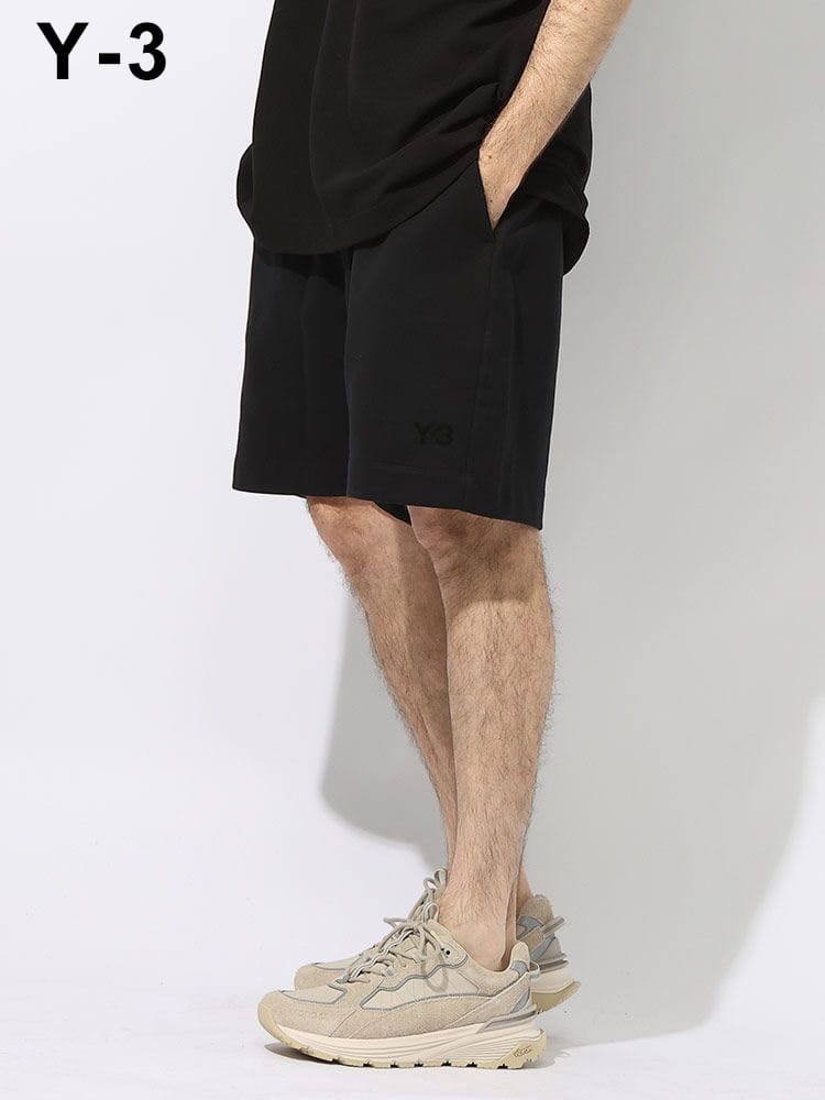 Y-3 (ワイスリー) 裏毛 ワンポイントロゴ ウエストコード ショートパンツ Y3IV5576 ブランド メンズ 男性 ボトムス