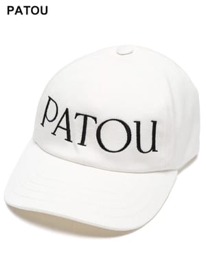 PATOU (パトゥ) ロゴ刺繍 コットン ベースボール キャップ LOGO POAC400132 ブランド レディース 女性 帽子