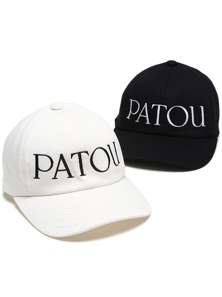 PATOU (パトゥ) ロゴ刺繍 コットン ベースボール キャップ LOGO 