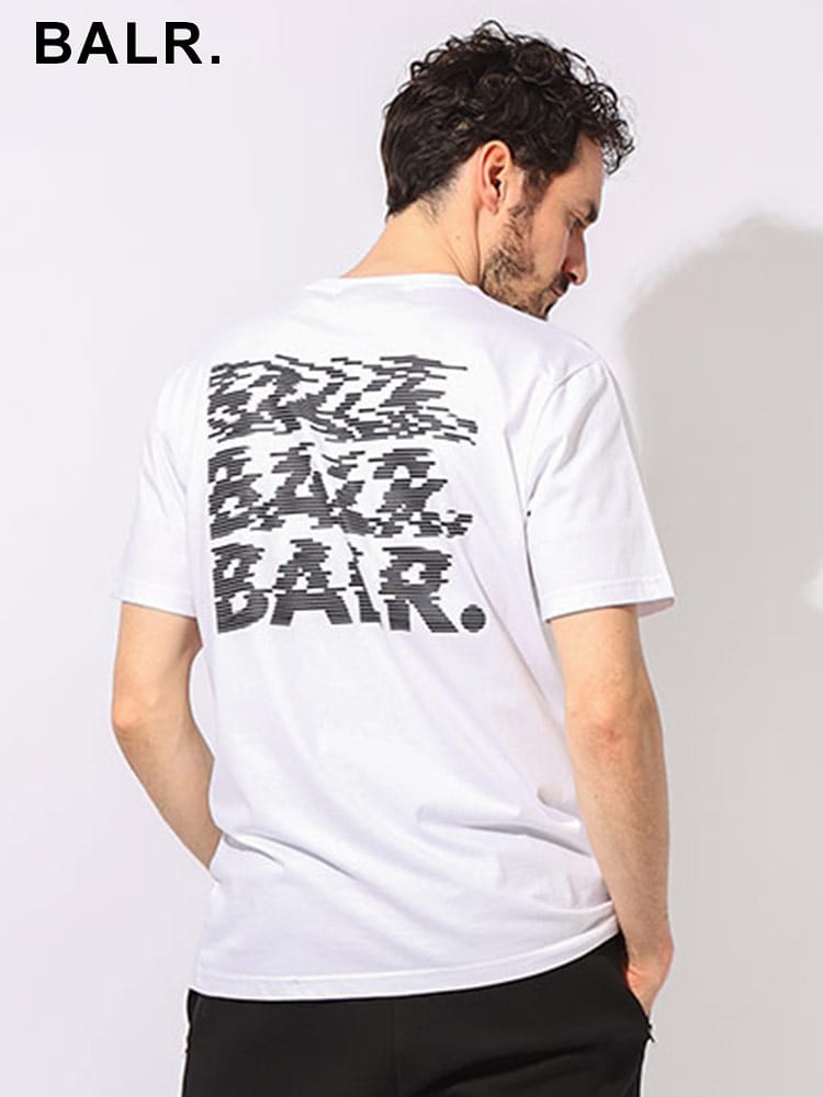 BALR.  (ボーラー) バックロゴ クルーネック 半袖 Tシャツ BA11121243 ブランド メンズ 男性 トップス