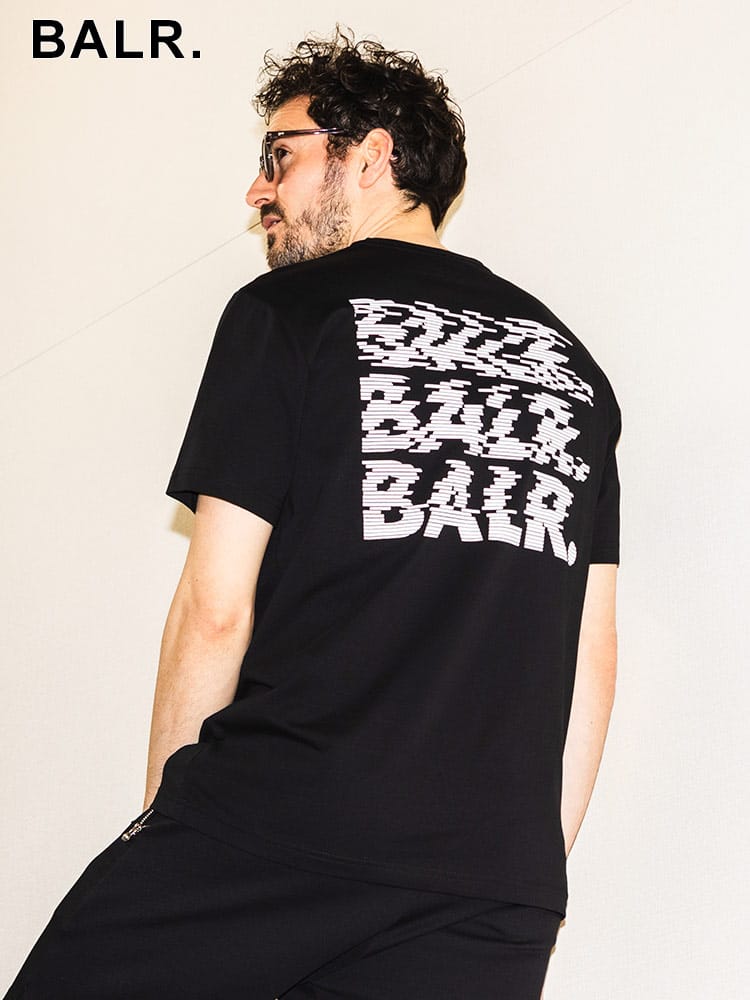 BALR.  (ボーラー) バックロゴ クルーネック 半袖 Tシャツ BA11121243 ブランド メンズ 男性 トップス