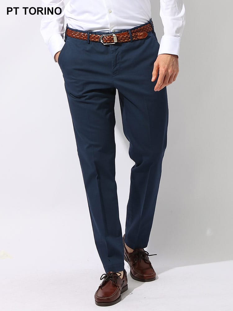 PTTORINO (ピーティートリノ) コットン マスターフィット ストレッチ テーパードパンツ MASTER FIT