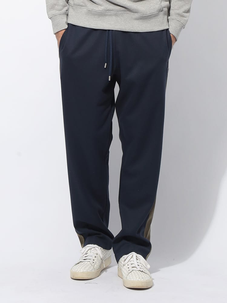 LARDINI (ラルディーニ) ウエストゴム サイドライン ストレート スウェットパンツ LDLTR0662023 メンズ