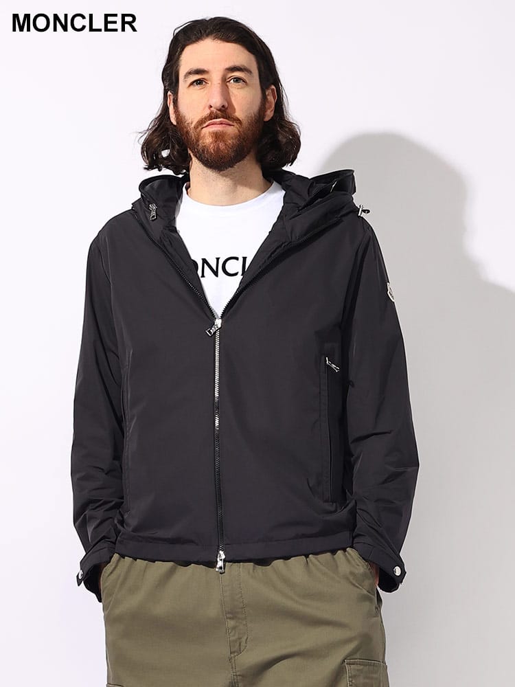 MONCLER - 【BLACK】モンクレール MONCLER ダウンジャケット メンズ ブルゾン ナイロンジャケット フード付き ブラック 黒  HYOSERIS GIUBBOTTO【送料無料】の通販 by BOUTIQAMORE（ブティカモーレ）｜モンクレールならラクマ MONCLER ブラックナイロンジャケット フード付き