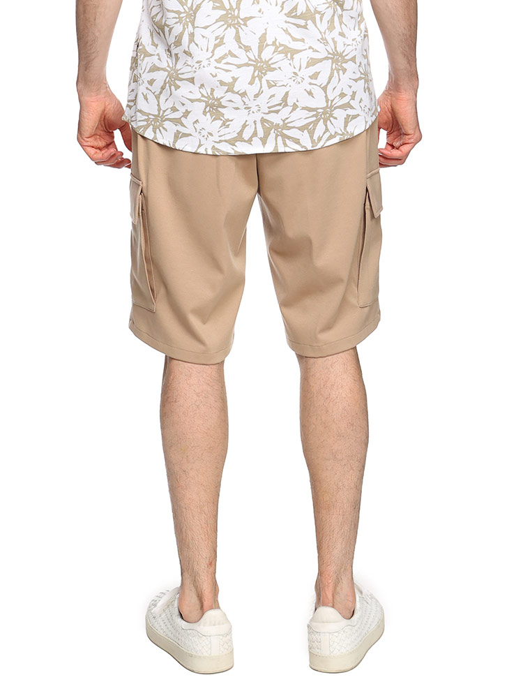 BERWICH (ベルウィッチ) ジャージー ストレッチ 無地 ポケット付き ショートパンツ BEWSAFARIS メンズ パンツ・ズボン 新品 ブラウン 1XL シーン 的 性 日常