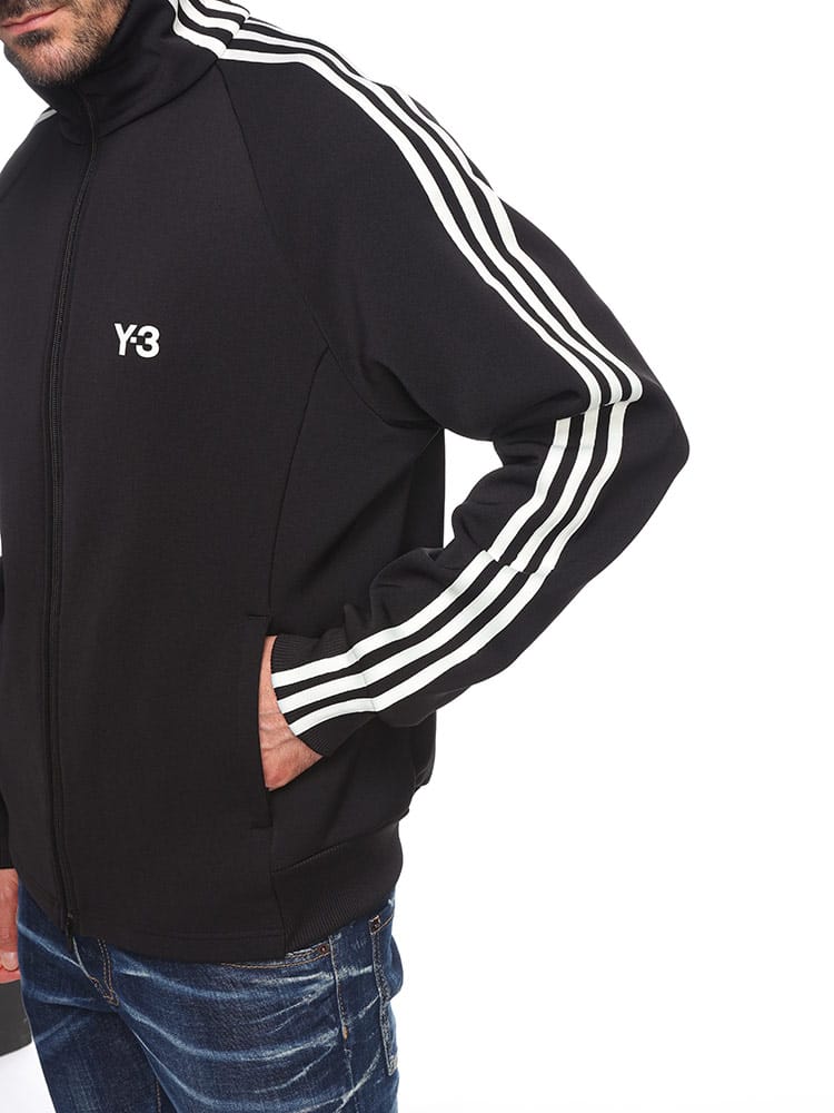 Y-3 (ワイスリー) 胸ロゴ ダブルジップ トラックジャケット 3-STRIPES