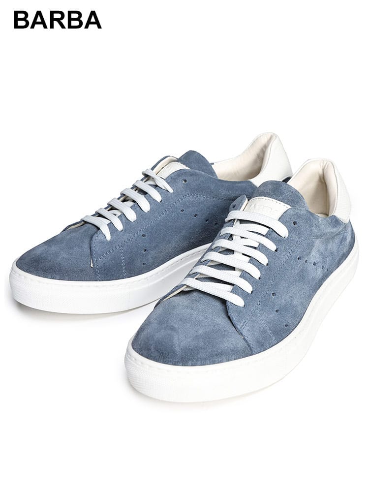 BARBA (バルバ) スエード レザー ローカットスニーカー BARCAMOSCIO メンズ