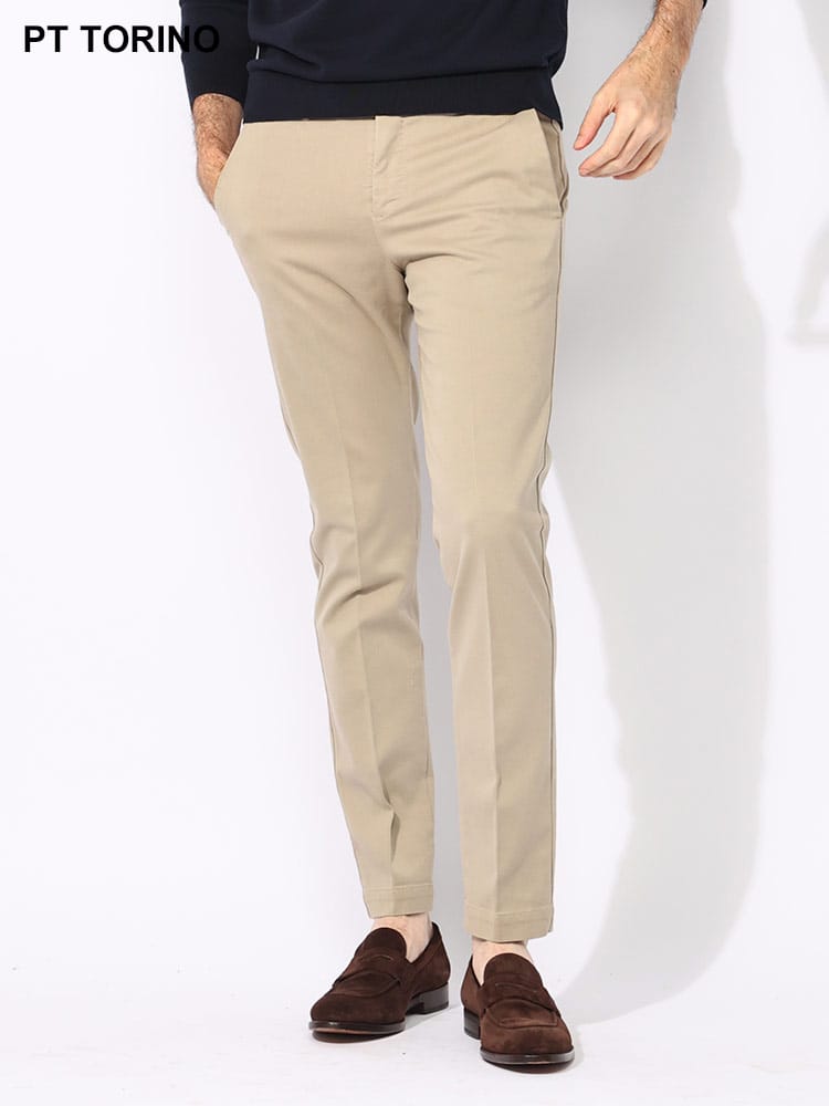 PT TORINO (ピーティートリノ) ストレッチ コットン ノータック 