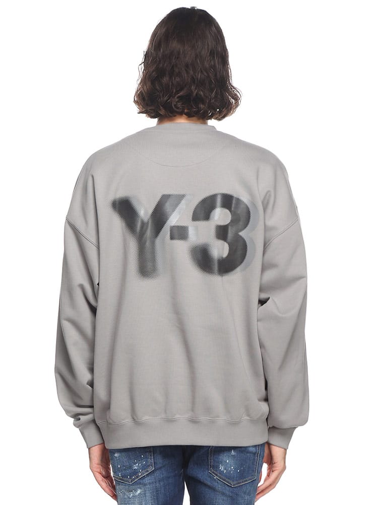 Y-3 (ワイスリー) 裏起毛 バックロゴ クルーネック トレーナー LOGO 