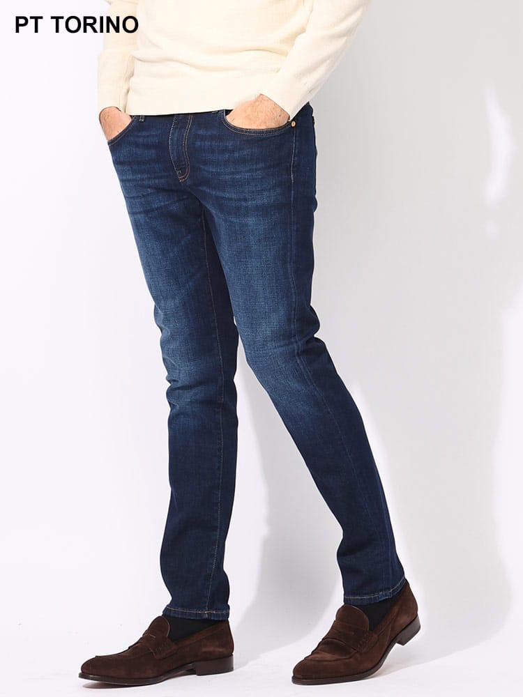 PT TORINO (ピーティートリノ) ストレッチ スリムストレート 