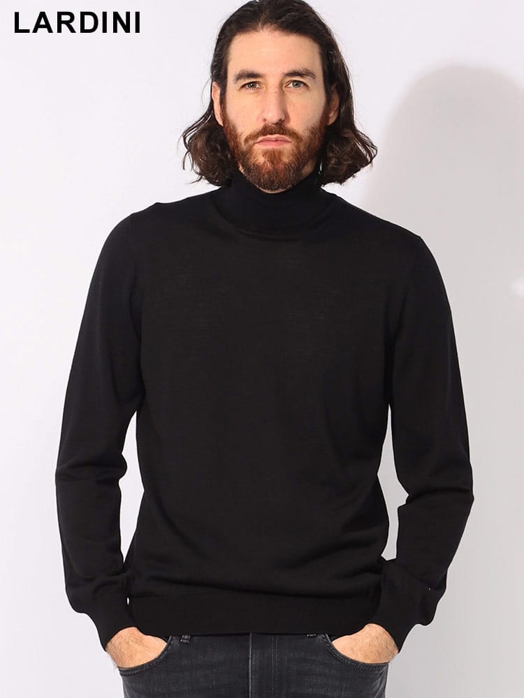 LARDINI (ラルディーニ) ウール タートルネック 長袖 ニット LDLMML26163040 メンズ