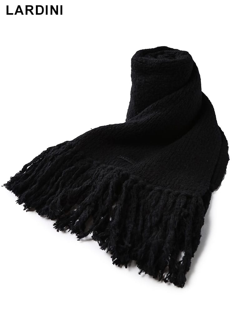 LARDINI (ラルディーニ) カシミヤ混 フリンジ マフラー LDSC9063300 メンズ