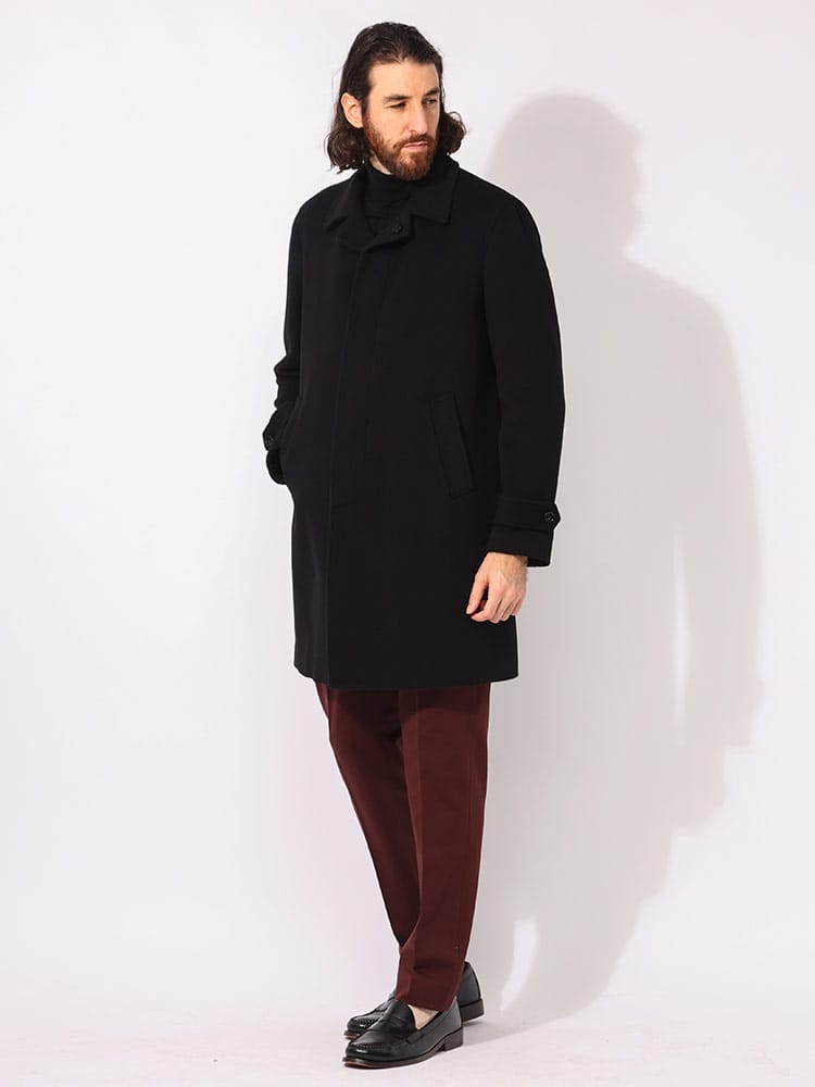 LARDINI (ラルディーニ) ウール ステンカラー コート LD23223C63605 