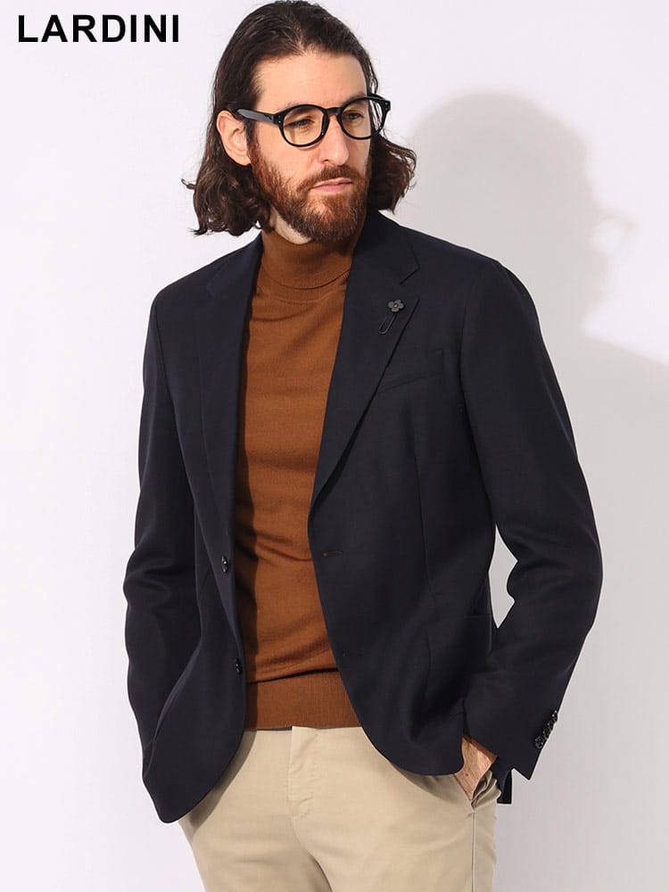 LARDINI (ラルディーニ) シングル ブレザー EASY WEAR LD949EEL63707 
