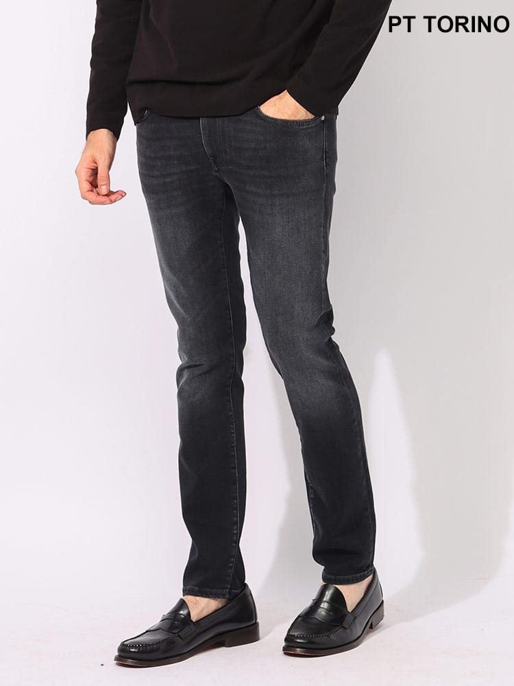 PT TORINO (ピーティートリノ) ストレッチ ジップフライ ジーンズ SLIM 