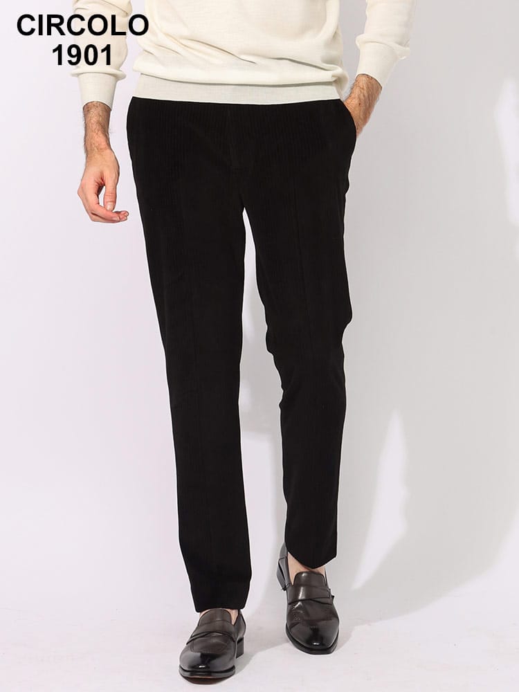 CIRCOLO 1901 (チルコロ1901) コーデュロイ ノータック パンツ CICN4483 メンズ
