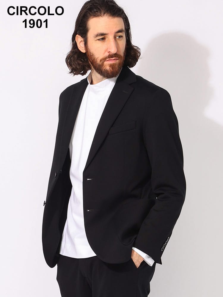 CIRCOLO 1901 (チルコロ1901) ストレッチ シングル ジャケット  CICN4494 メンズ