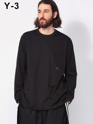 Y-3 (ワイスリー) クルーネック 長袖 Tシャツ Y3IW0068 メンズ