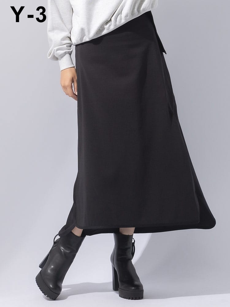 Y-3 (ワイスリー) ナイロンジャカード トラック スカート Y3LJD9788 レディース