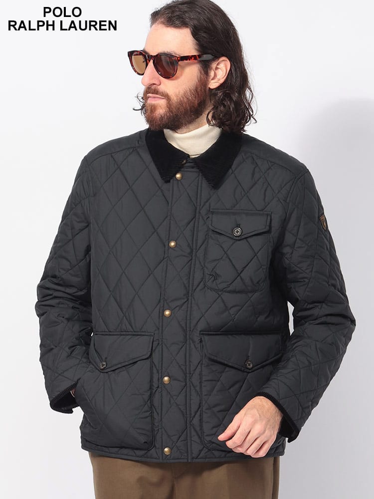 POLO RALPH LAUREN (ポロラルフローレン) 撥水 襟切替 フルジップ キルテッド ジャケット RL710847071 メンズ