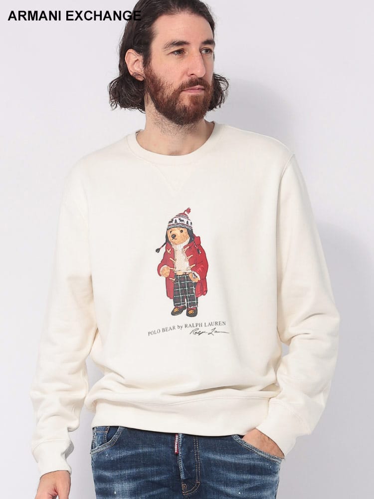 POLO RALPH LAUREN (ポロラルフローレン) 裏起毛 POLOベア クルー 