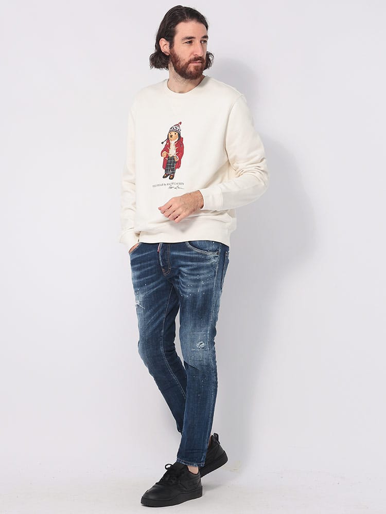 POLO RALPH LAUREN (ポロラルフローレン) 裏起毛 POLOベア クルー 