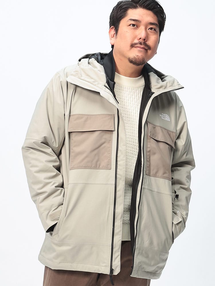 3WAY スノージャケット  インナー着脱 M FOURBARREL TRICLIMATE JACKET DRYVENT  ブルゾン ダウン 防寒 秋冬 大きいサイズ メンズ ビジネス