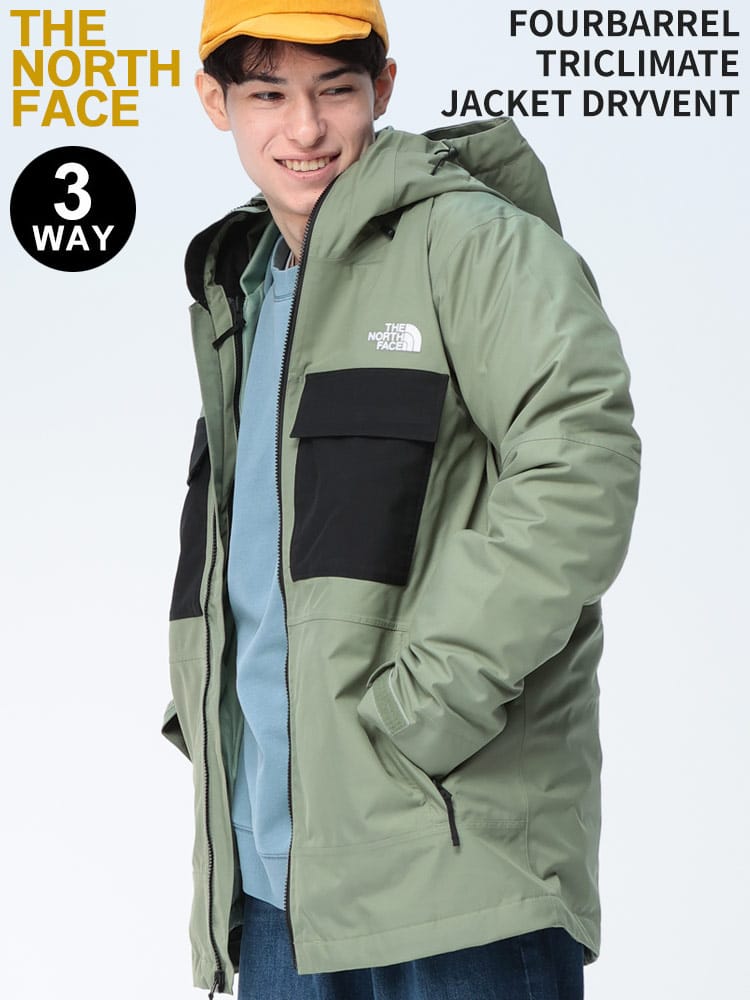 THE NORTH FACE (ザ ノースフェイス) 3WAY インナー着脱 スノージャケット FOURBARREL TRICLIMATE JACKET DRYVENT NF0A7WYF