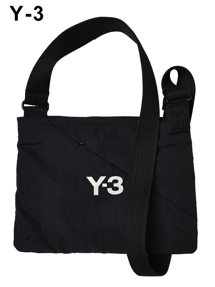 Y-3 (ワイスリー) ロゴ ナイロン サコッシュ Y3JI9153 メンズ
