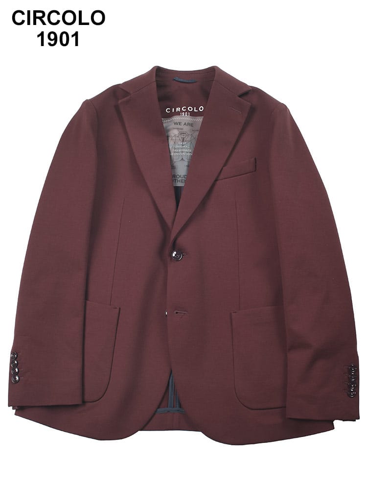 CIRCOLO 1901 (チルコロ1901) ストレッチ シングル ジャケット 