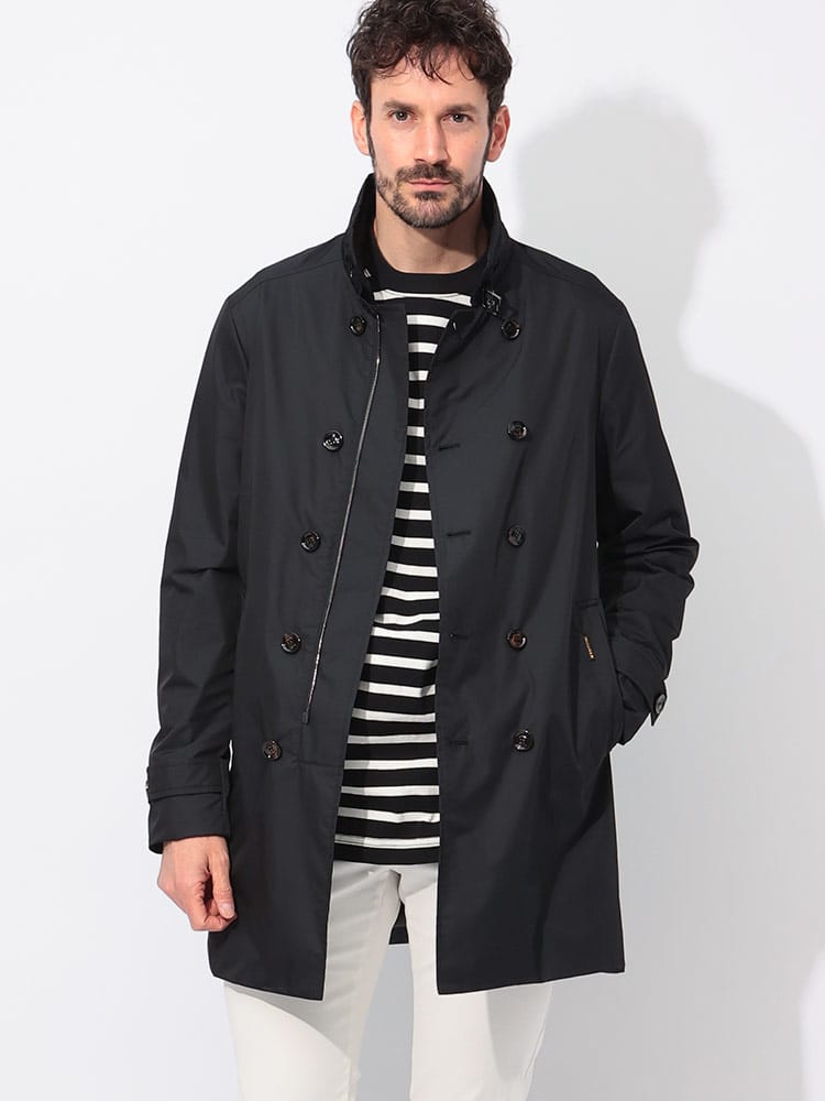 MOORER (ムーレー) スタンド ボタンジップ ダブル コート MRMORANDIKM25S メンズ