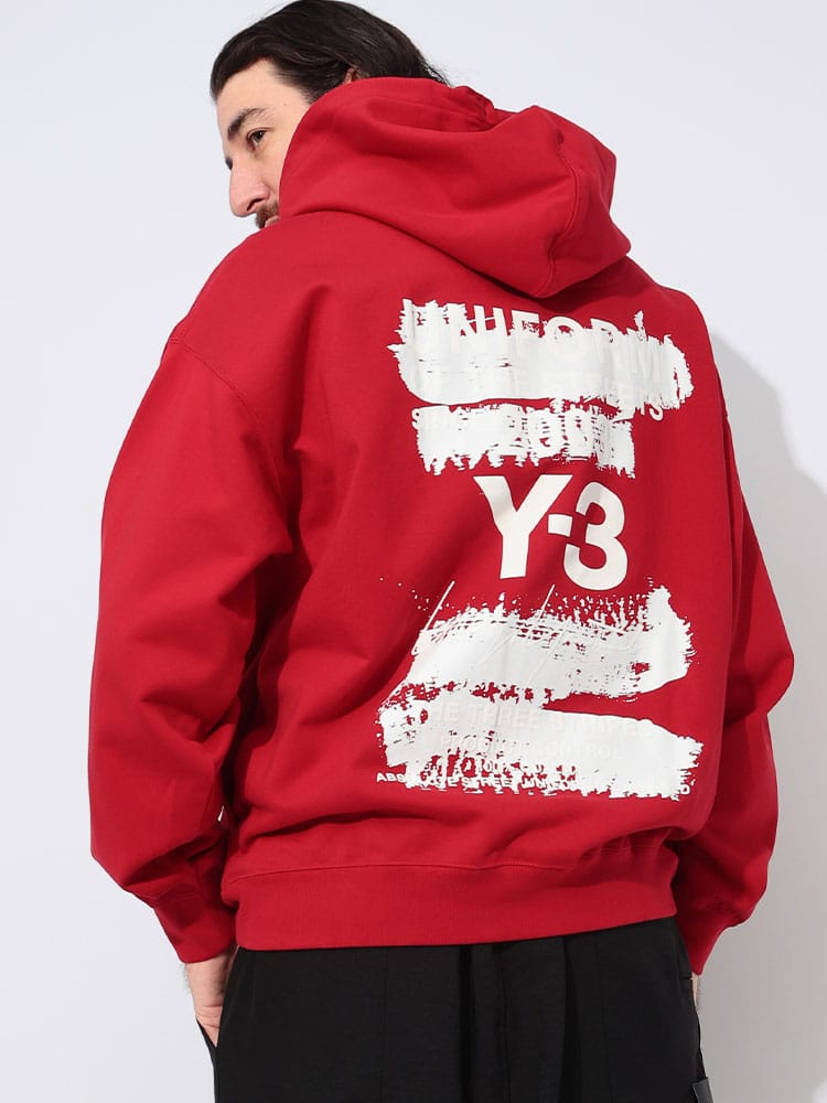 Y-3 (ワイスリー) Uグラフィック バックロゴ プルオーバー パーカー U GFX Y3JM3230 メンズ