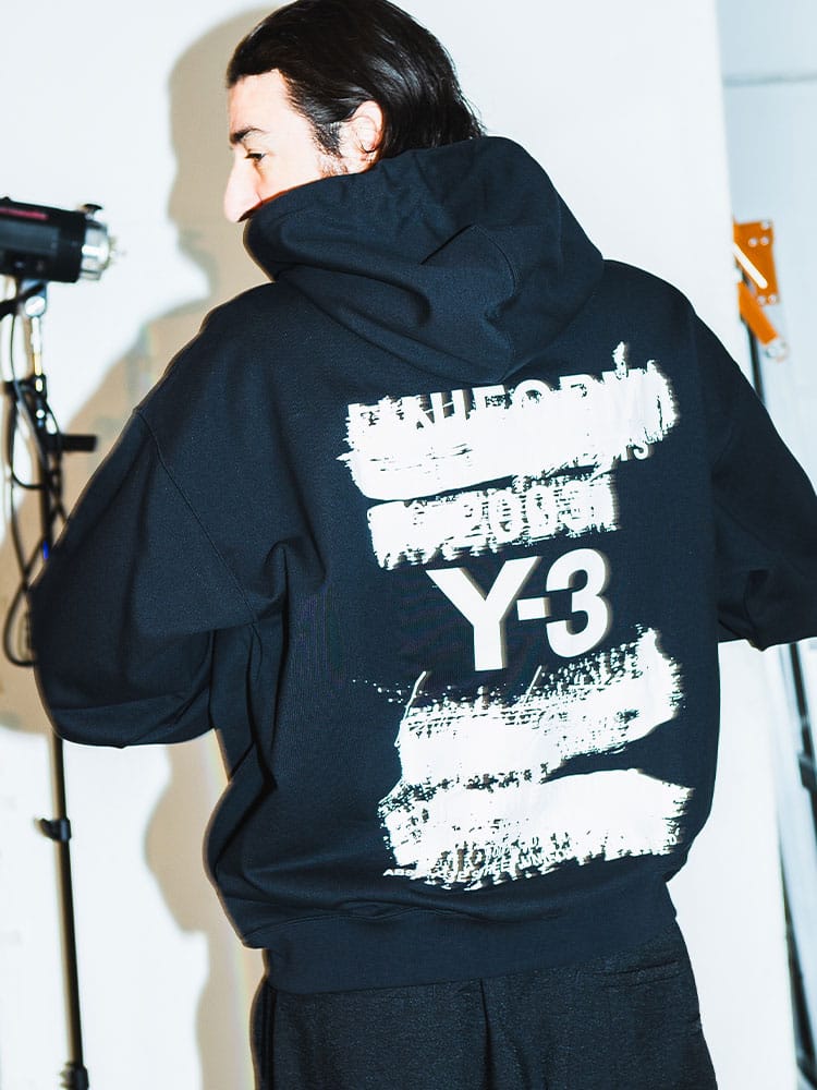 Y-3 (ワイスリー) Uグラフィック バックロゴ プルオーバー パーカー U 