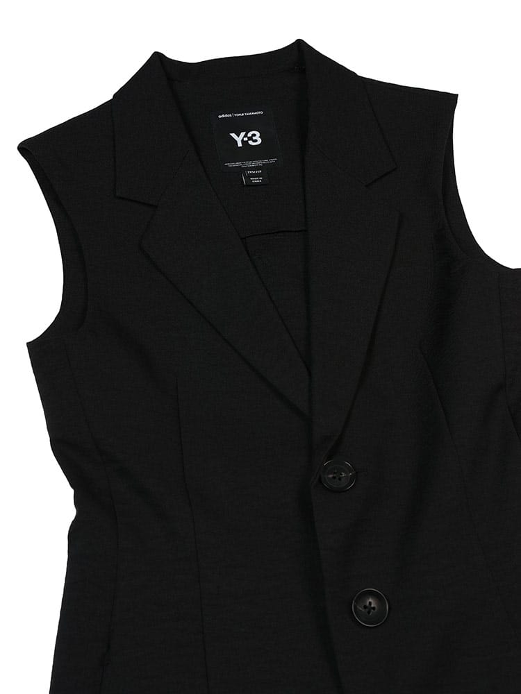 Y-3 (ワイスリー) テーラード ロング ベスト Y3JN3703 レディース XXS 