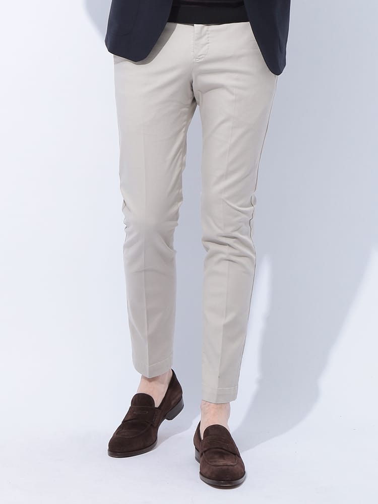 PT TORINO (ピーティートリノ) ストレッチコットン ノータック パンツ PTCOATMAZ00PU36 メンズ