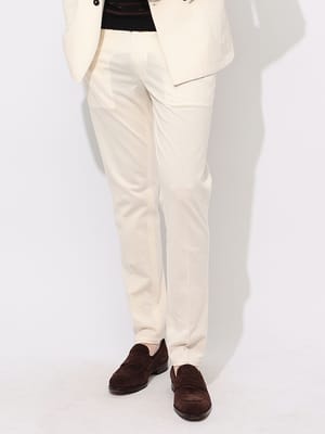 CIRCOLO 1901 (チルコロ1901) ストレッチコットン 無地 ノータック パンツ CICN4661B メンズ